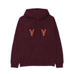 Hot Lobsters Hoodie — Bordo — Görsel 1