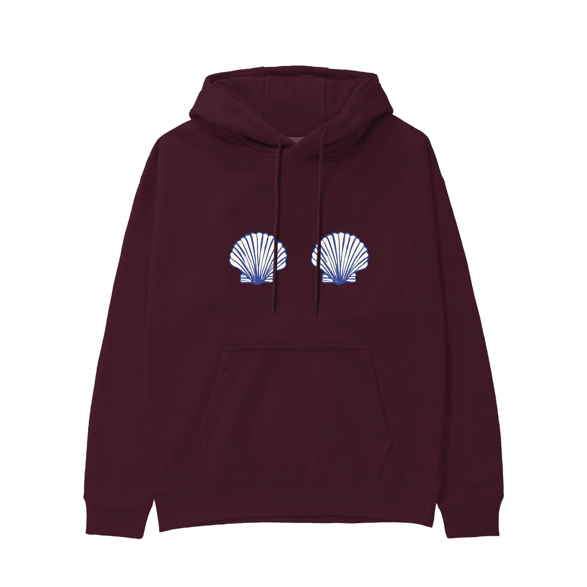Nice Shells Hoodie — Bordo — Görsel 1