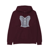 After Midnight Hoodie — Bordo — Görsel 1