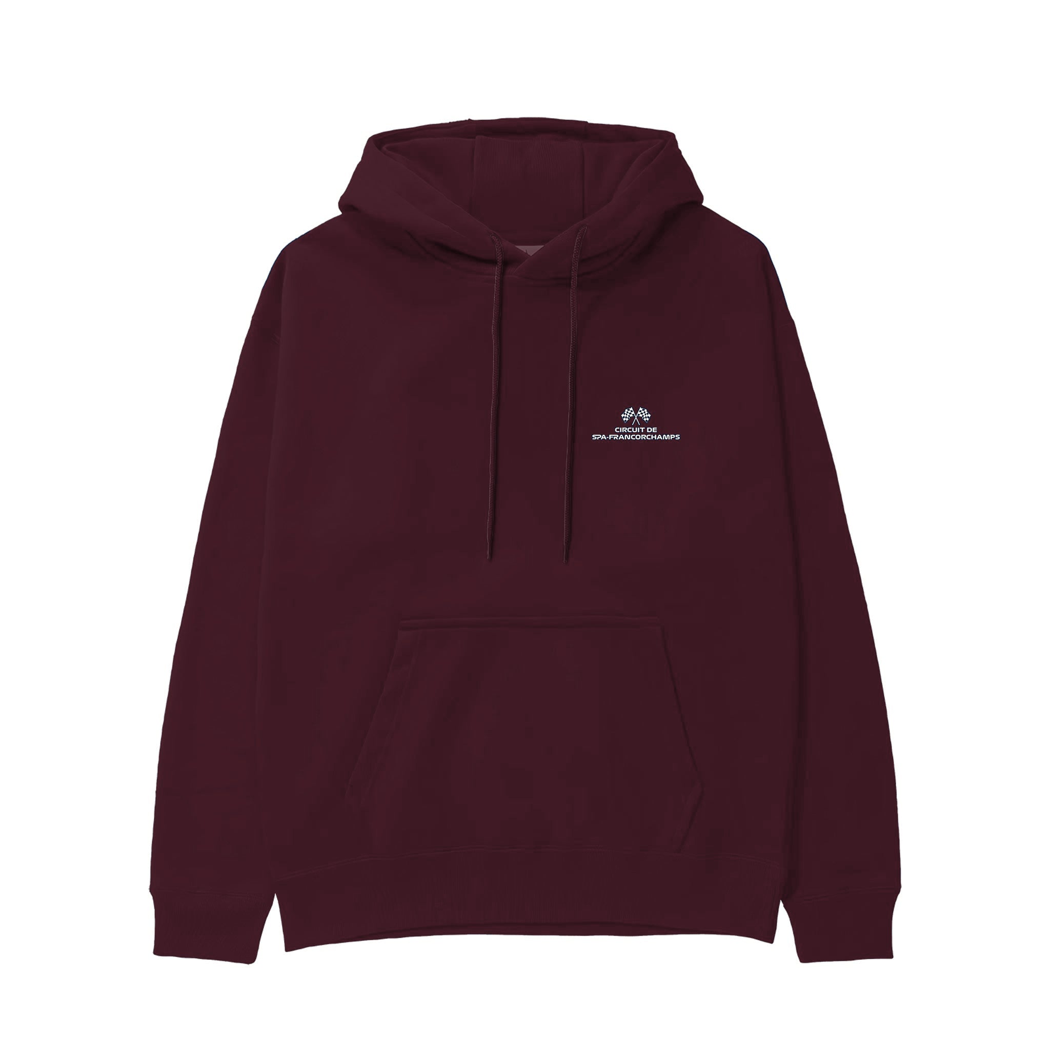 Spa-Francorchamps Grand Prix Hoodie — Bordo — Görsel 1