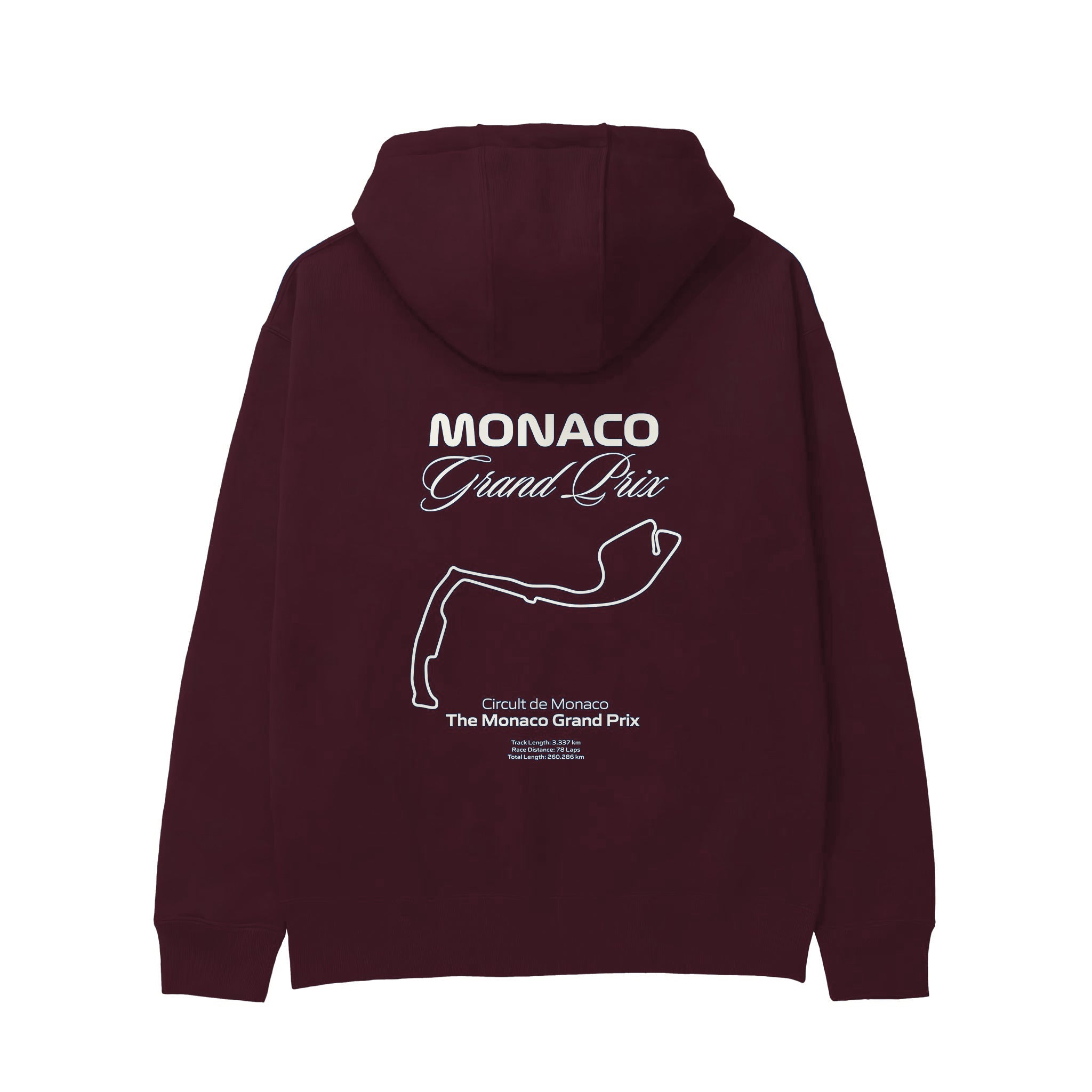 Monaco Grand Prix Hoodie — Bordo — Görsel 2