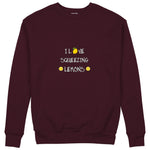 I Love Squeezing Lemons Sweatshirt — Bordo — Görsel 1