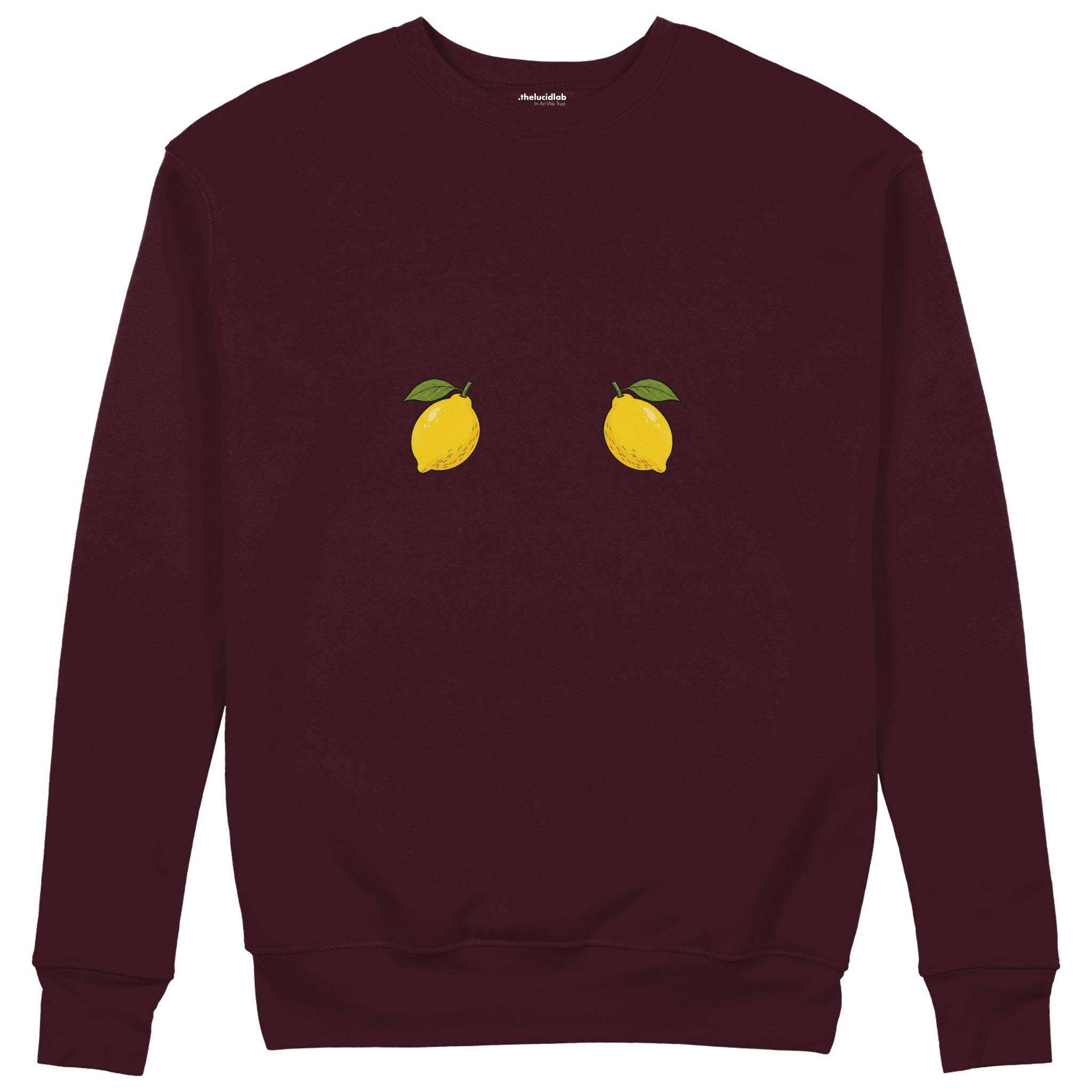Squeeze Me Sweatshirt — Bordo — Ön