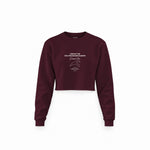 Spa-Francorchamps Grand Prix Crop Sweatshirt — Bordo — Ön