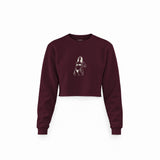 Catch Me By The Sea Crop Sweatshirt — Bordo — Ön