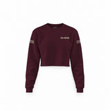 Sons Of Anarchy: Girl of Mayhem Crop Sweatshirt — Bordo — Görsel 1