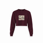 Star Wars Merry Sithmas Vintage Crop Sweatshirt — Bordo — Ön
