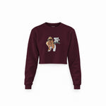 GTA San Andreas Crop Sweatshirt — Bordo — Ön