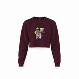 GTA San Andreas Crop Sweatshirt — Bordo — Ön