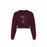 End And King Crop Sweatshirt — Bordo — Ön