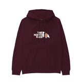 North Face Hoodie — Bordo — Ön