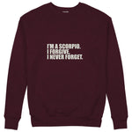 I’m a Scorpio Sweatshirt — Bordo — Ön