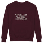I Never Lose Sweatshirt — Bordo — Ön