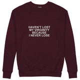 I Never Lose Sweatshirt — Bordo — Ön