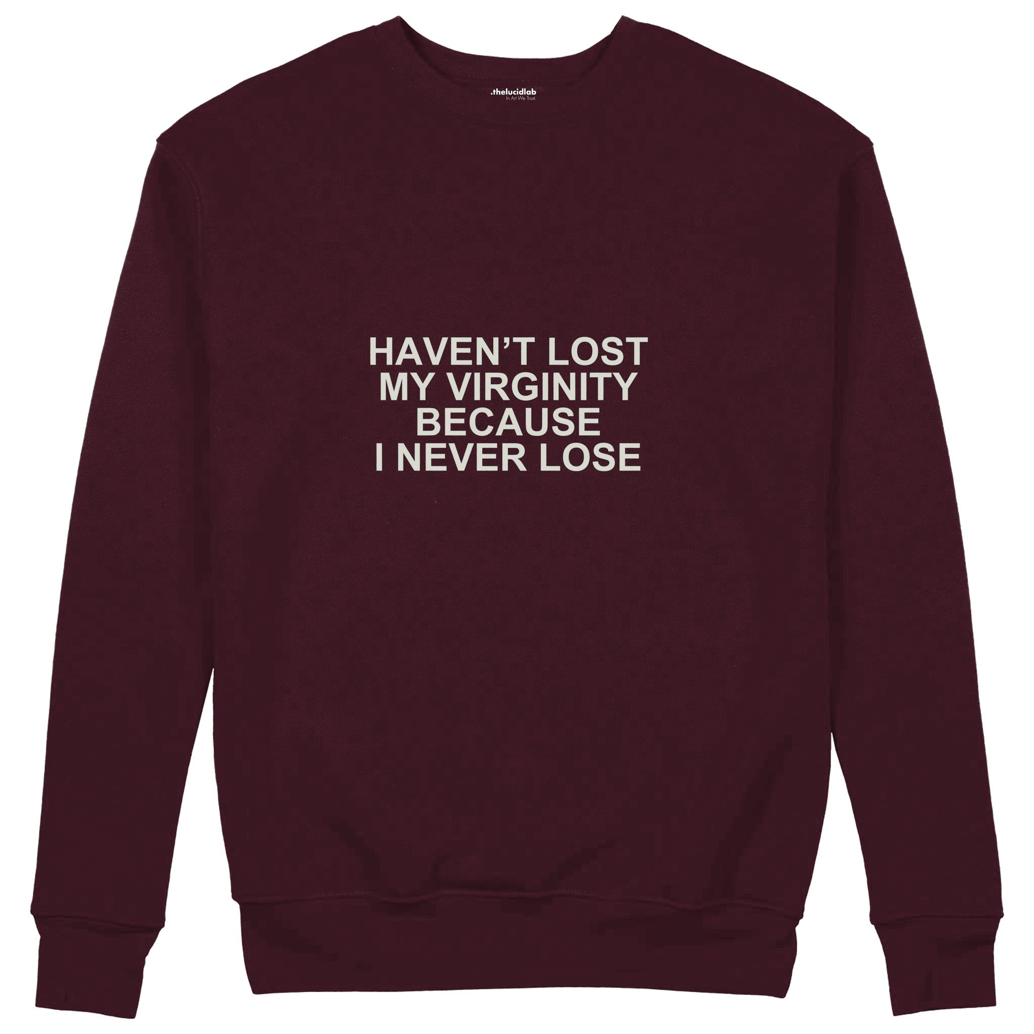 I Never Lose Sweatshirt — Bordo — Ön