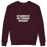 Hot Turkish Husband Sweatshirt — Bordo — Ön