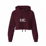 I’m a Scorpio Crop Hoodie — Bordo — Ön