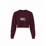 I’m a Scorpio Crop Sweatshirt — Bordo — Ön
