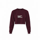 I’m a Scorpio Crop Sweatshirt — Bordo — Ön