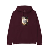 Chalk Cliffs on Rügen Hoodie — Bordo — Görsel 1