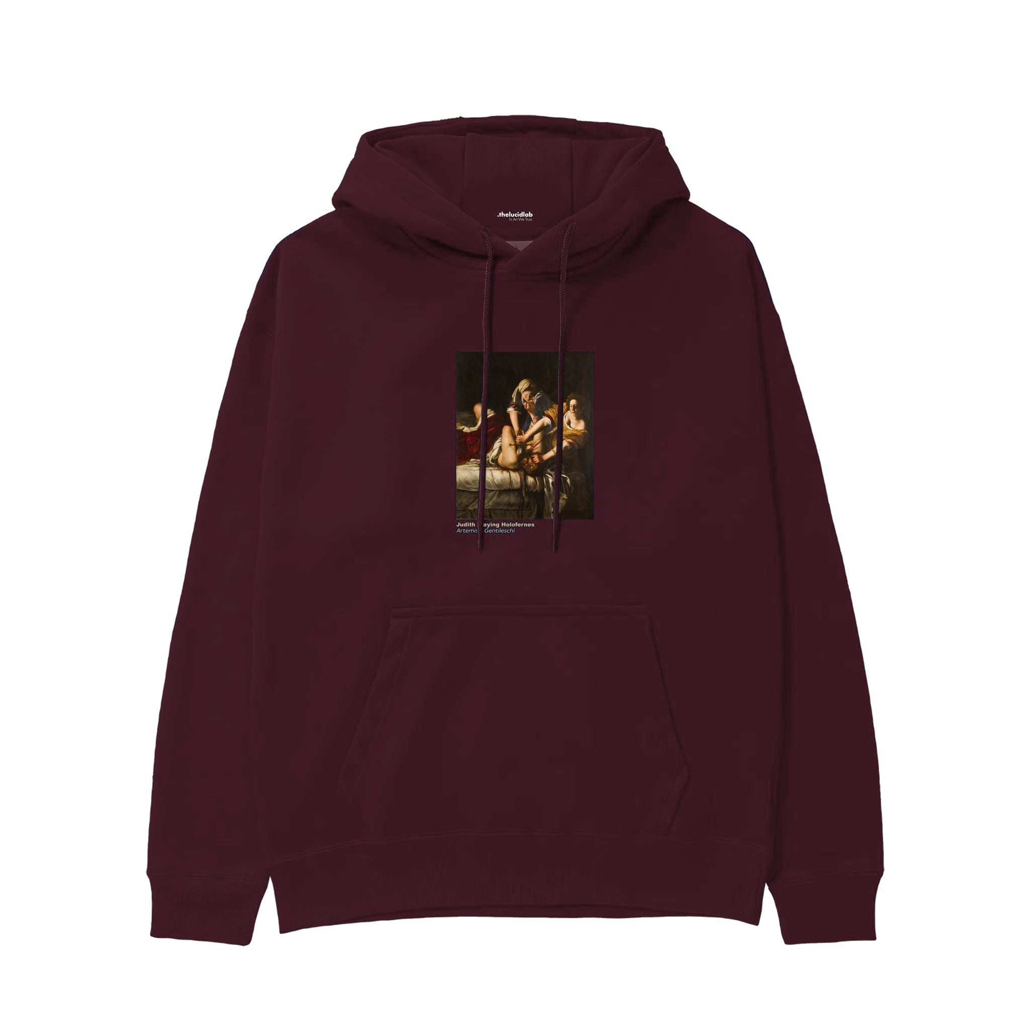 Judith Slaying Holofernes Hoodie — Bordo — Görsel 1