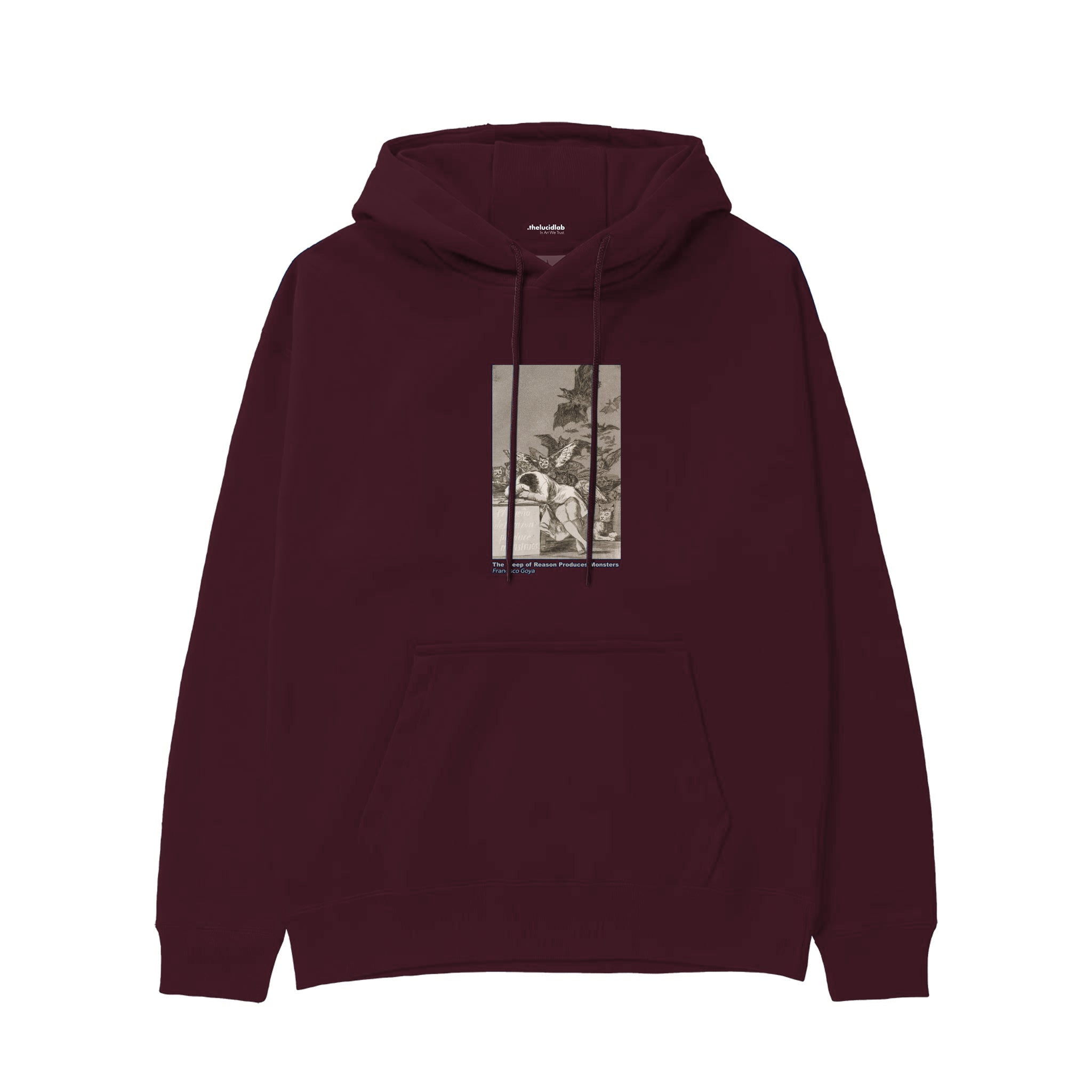 The Sleep of Reason Produces Monsters Hoodie — Bordo — Görsel 1