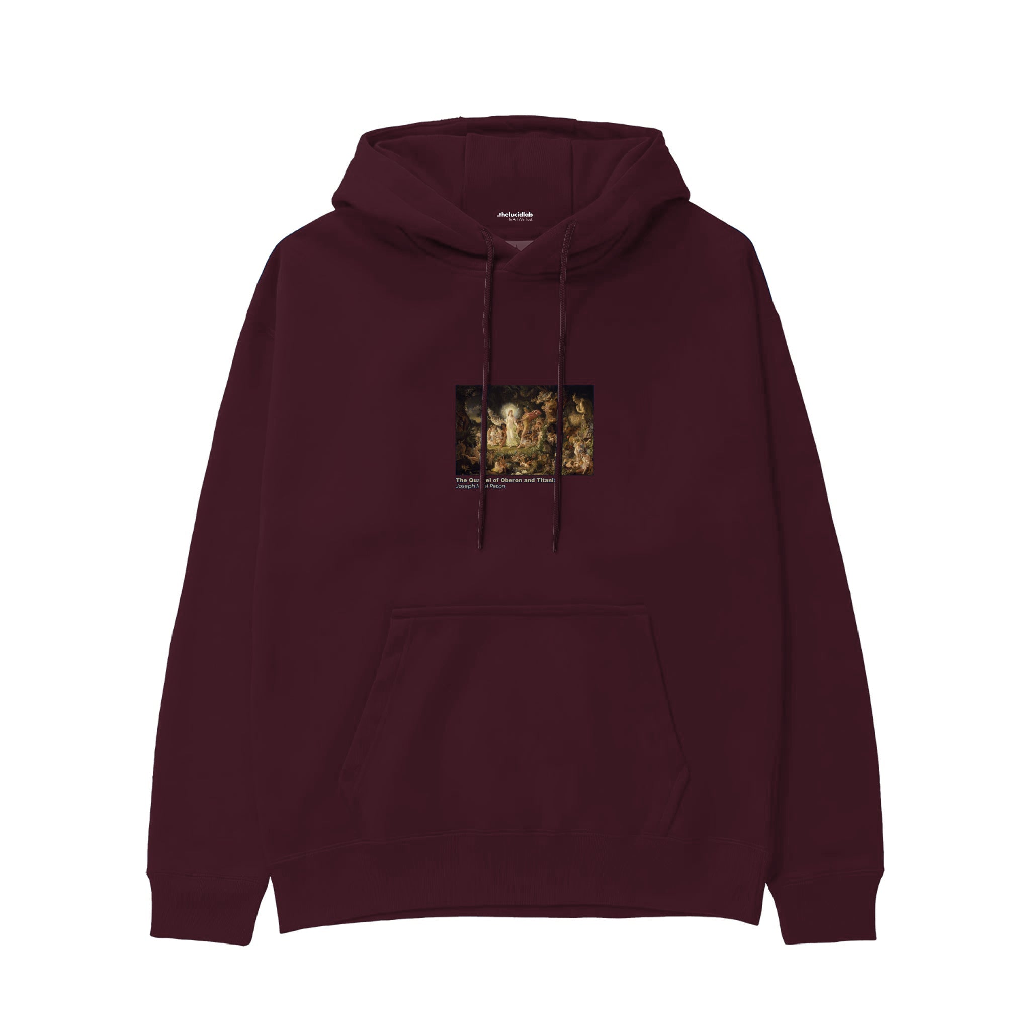 The Quarrel of Oberon and Titania Hoodie — Bordo — Görsel 1