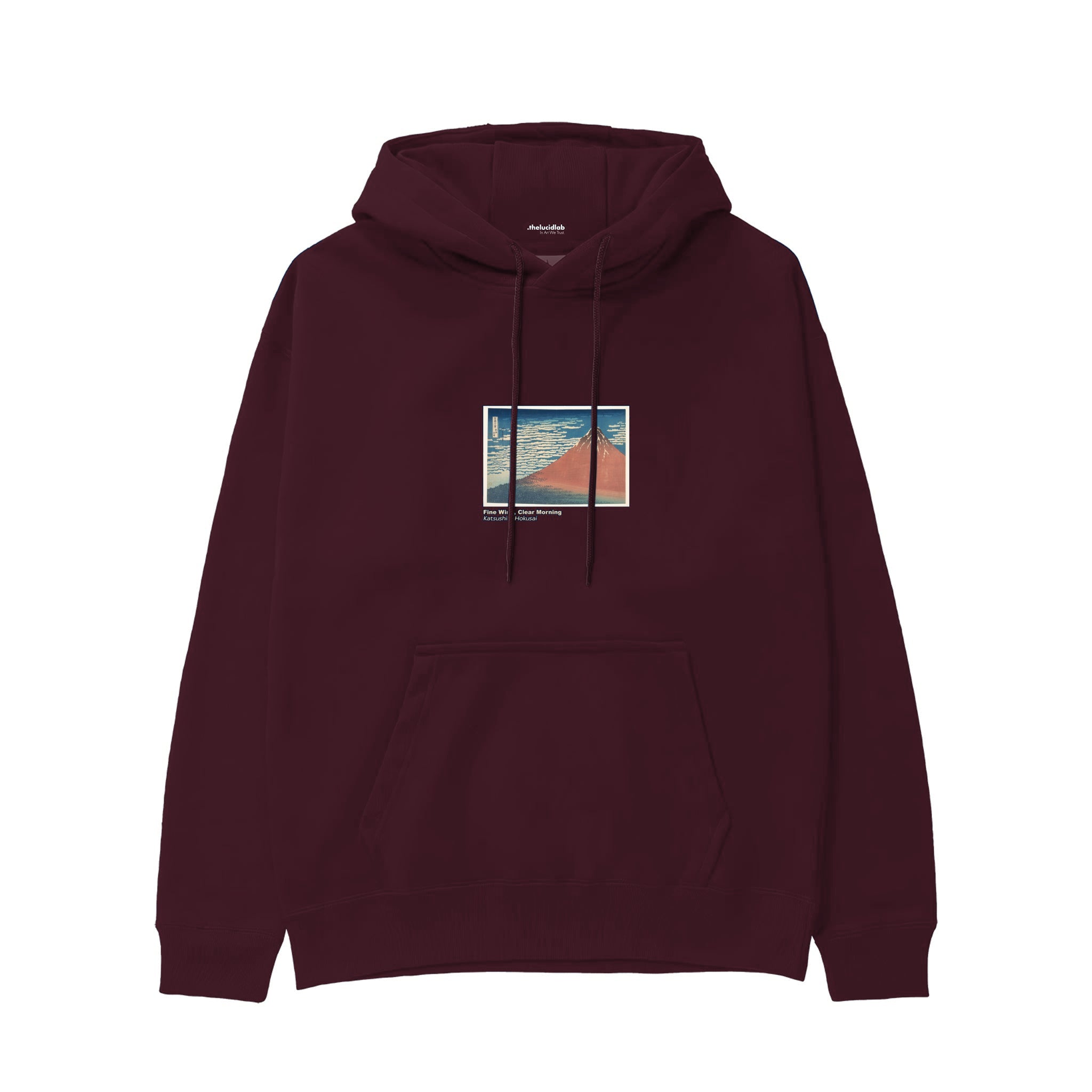 Fine Wind, Clear Morning Hoodie — Bordo — Görsel 1
