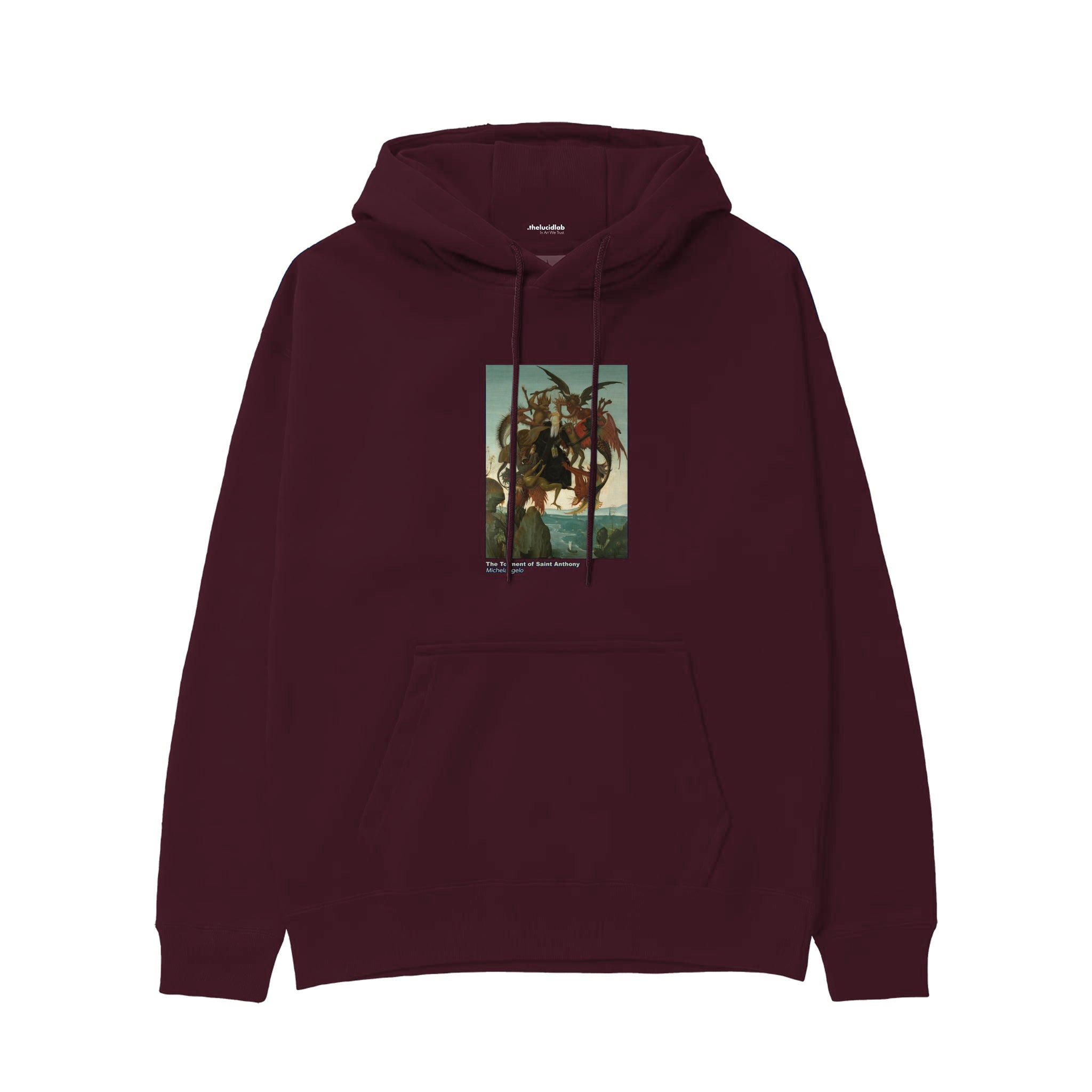 The Torment of Saint Anthony Hoodie — Bordo — Görsel 1