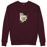 Chalk Cliffs on Rügen Sweatshirt — Bordo — Görsel 1