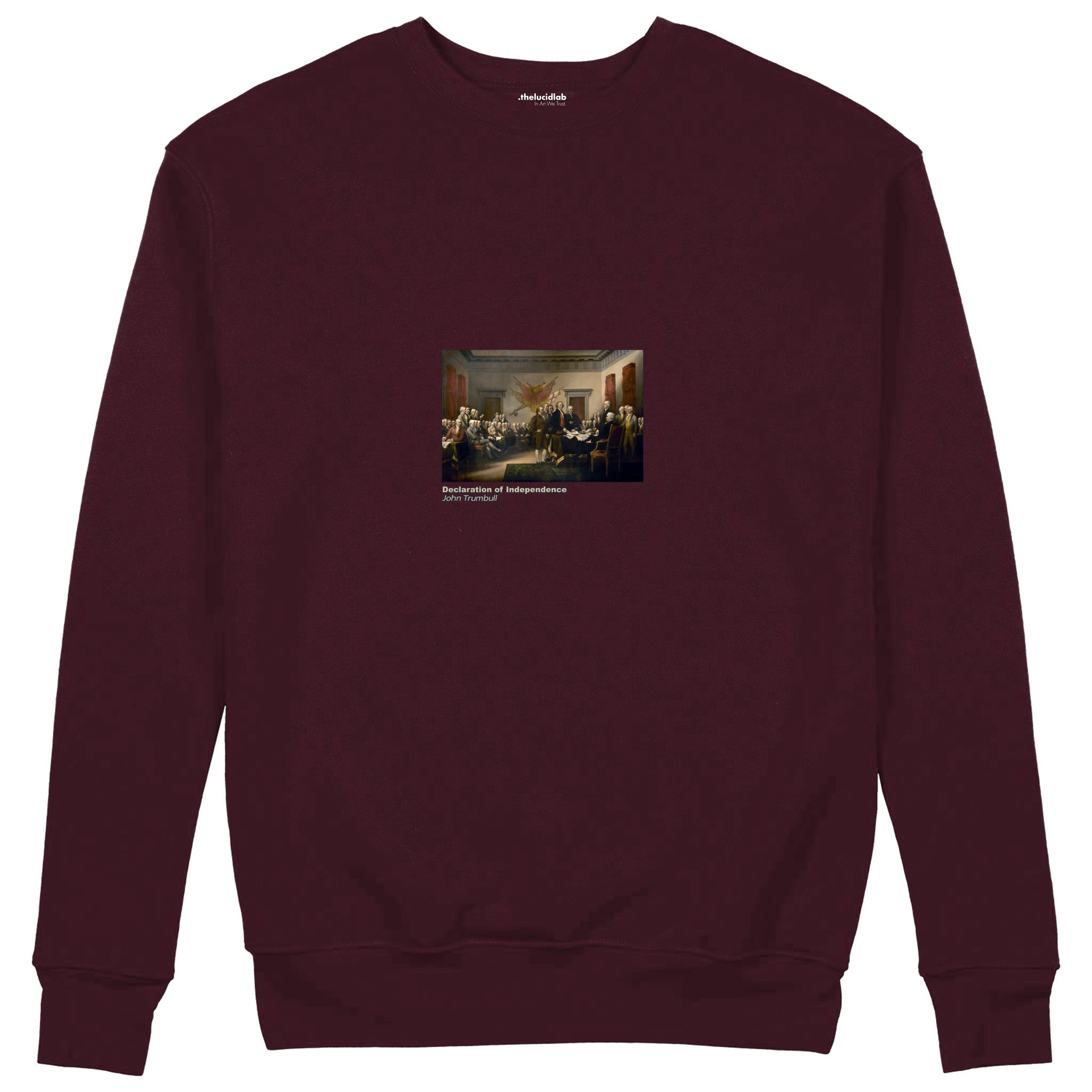 Declaration of Independence Sweatshirt — Bordo — Görsel 1