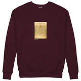 Vitruvian Man Sweatshirt — Bordo — Görsel 1
