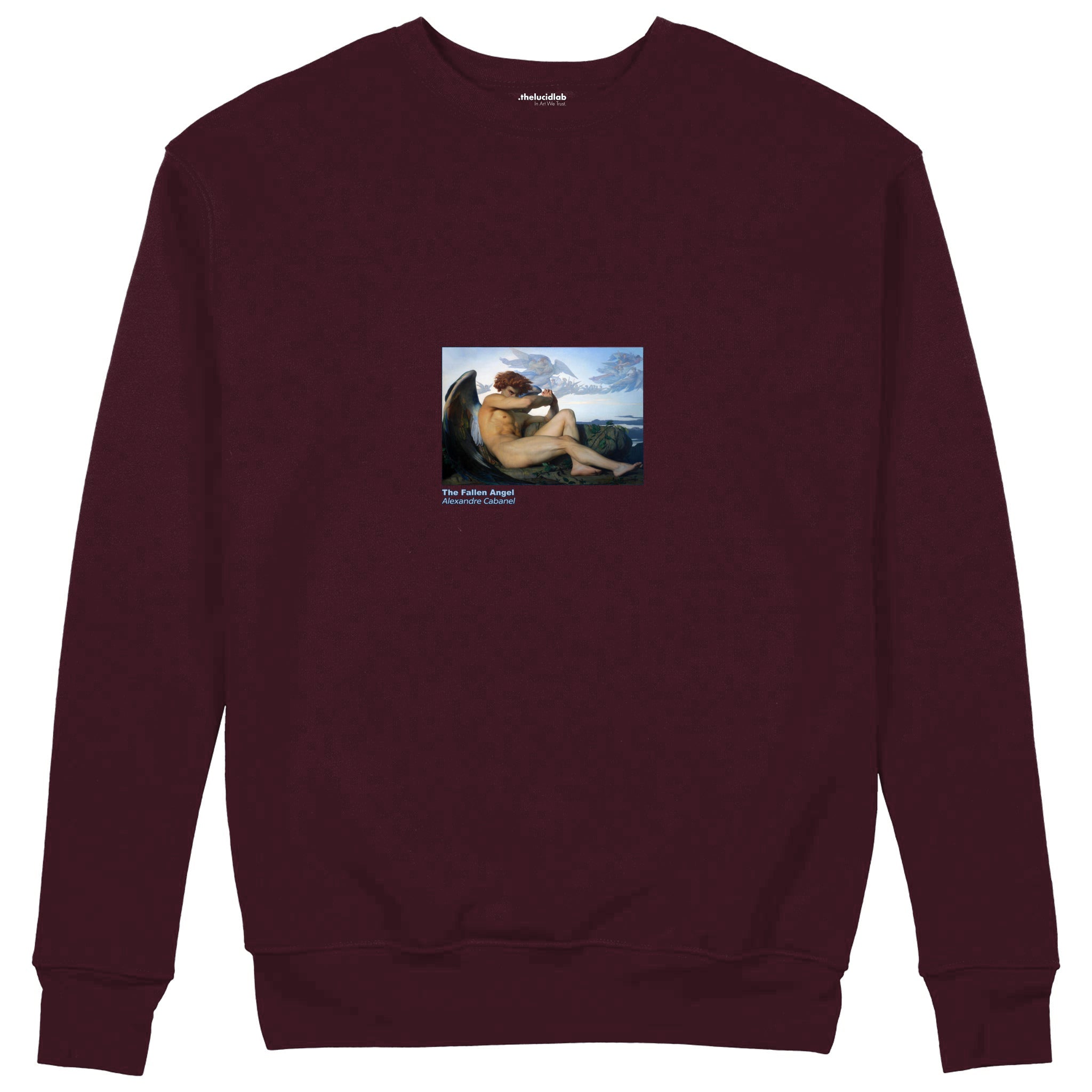 The Fallen Angel Sweatshirt — Bordo — Görsel 1