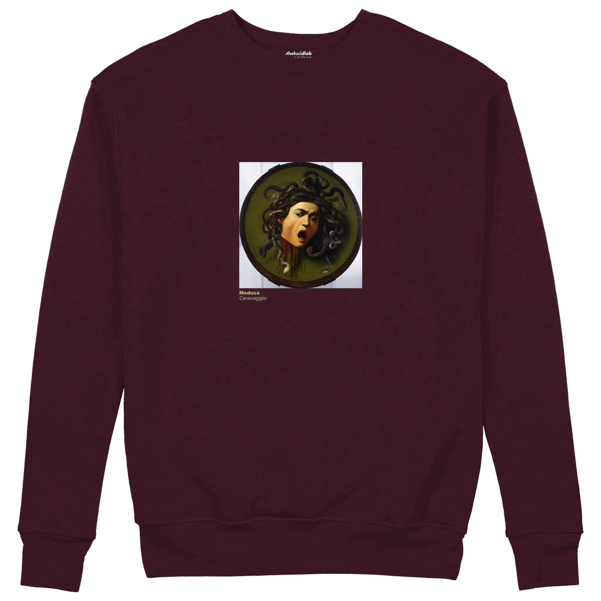 Medusa Sweatshirt — Bordo — Görsel 1