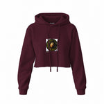 Medusa Crop Hoodie — Bordo — Görsel 1