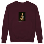 Lady with an Ermine Sweatshirt — Bordo — Görsel 1