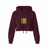 Portrait of Adele Bloch-Bauer I Crop Hoodie — Bordo — Görsel 1