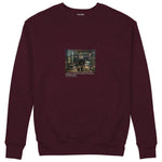 Interior of a Collector's Gallery of Paintings and Objets d'Art Sweatshirt — Bordo — Görsel 1