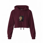 The Storm on the Sea of Galilee Crop Hoodie — Bordo — Görsel 1