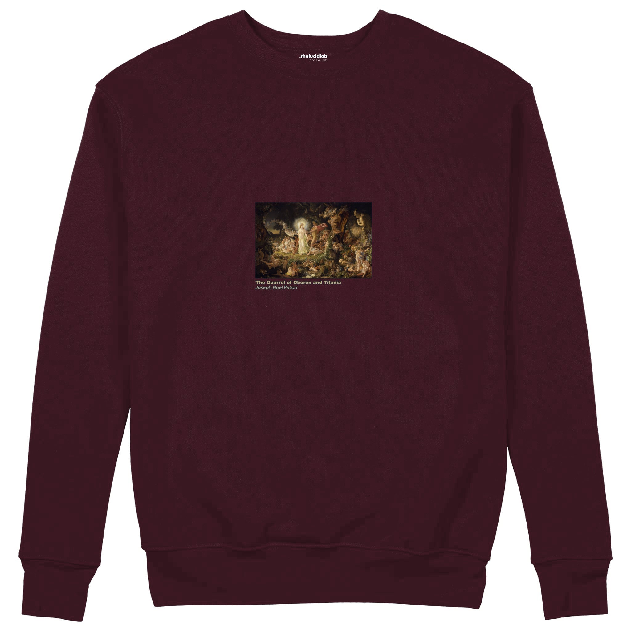 The Quarrel of Oberon and Titania Sweatshirt — Bordo — Görsel 1