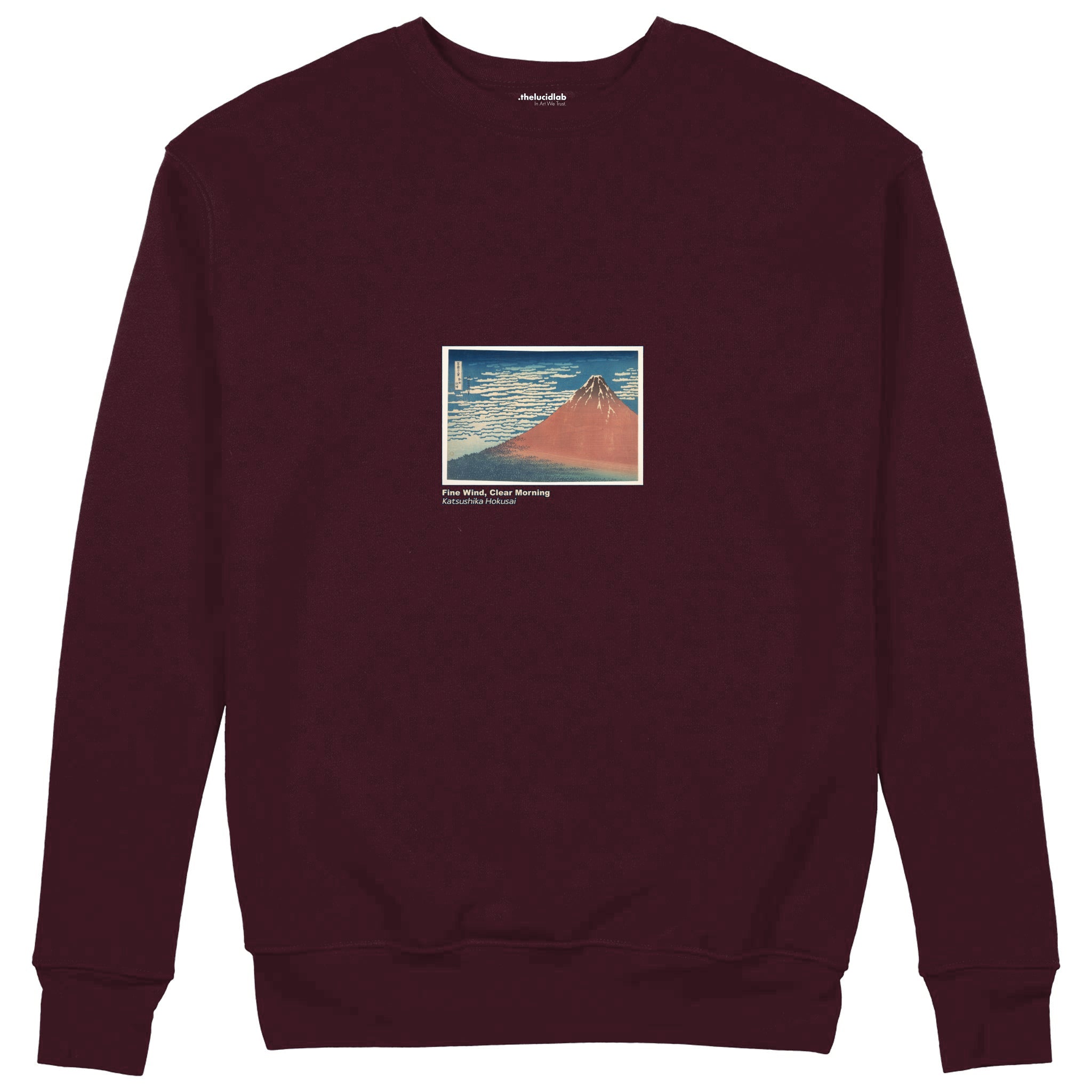 Fine Wind, Clear Morning Sweatshirt — Bordo — Görsel 1