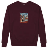 Mona and van Gogh's Secret Sweatshirt — Bordo — Görsel 1