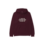 I Make Awesome Babies Hoodie — Bordo — Ön