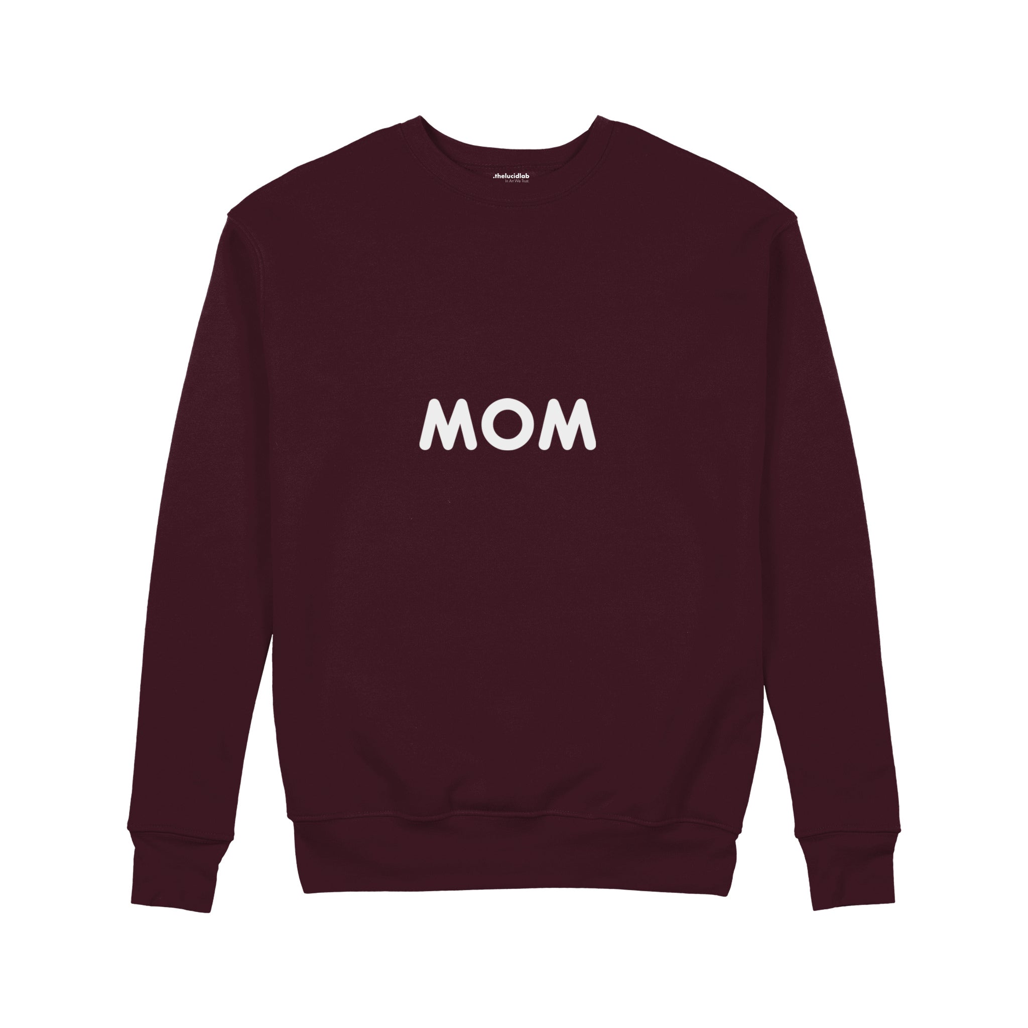 Mom Sweatshirt — Bordo — Ön