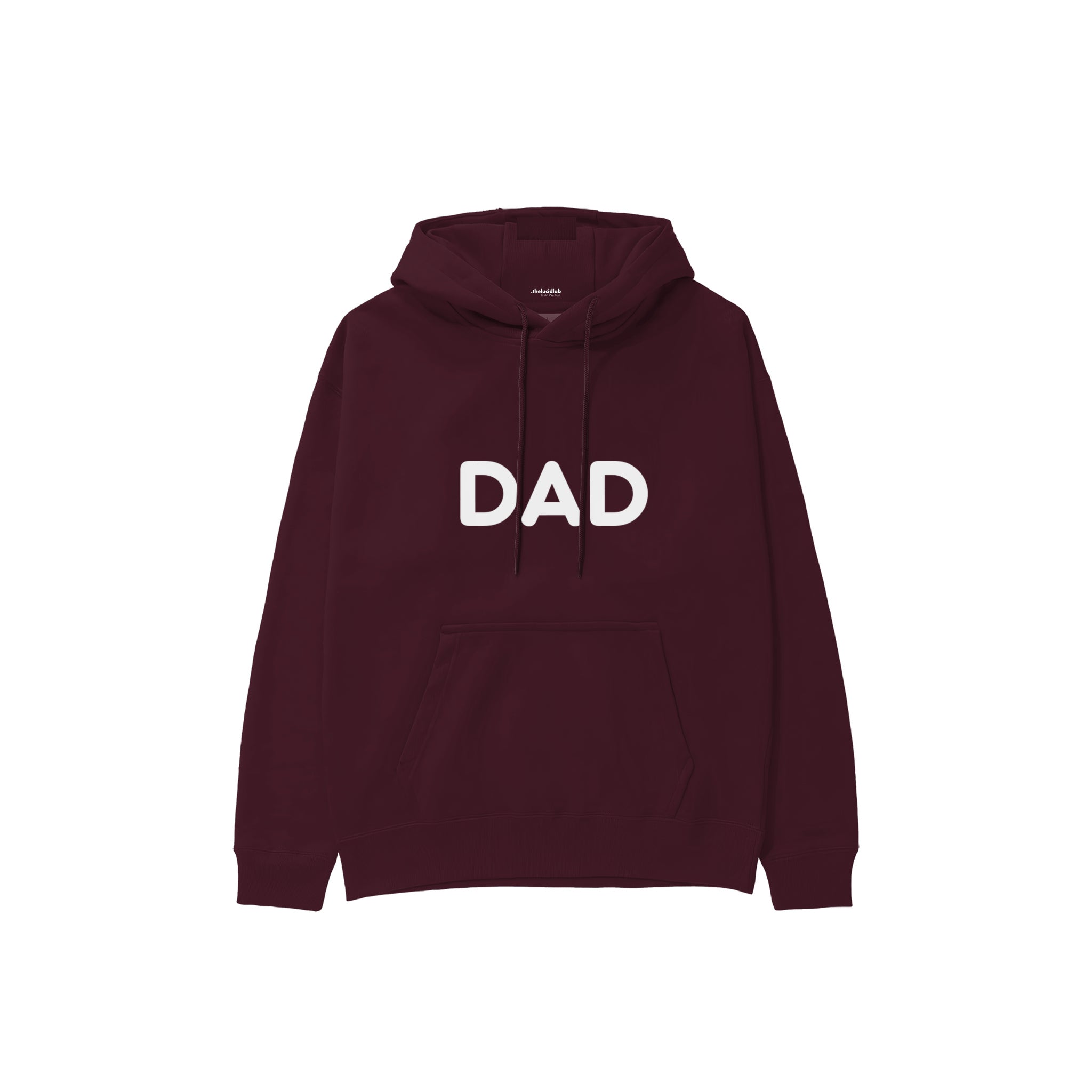Dad Hoodie — Bordo — Ön