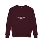 Mini Is My Bestie Sweatshirt — Bordo — Ön
