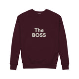 The Boss Sweatshirt — Bordo — Ön