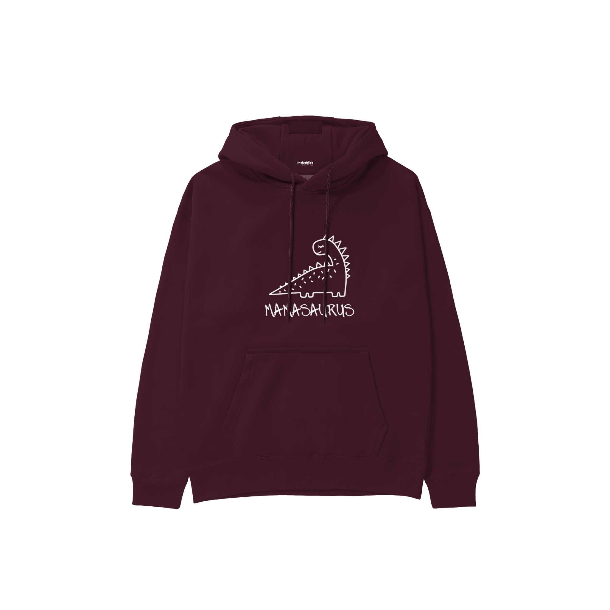 Mamasaurus Hoodie — Bordo — Ön