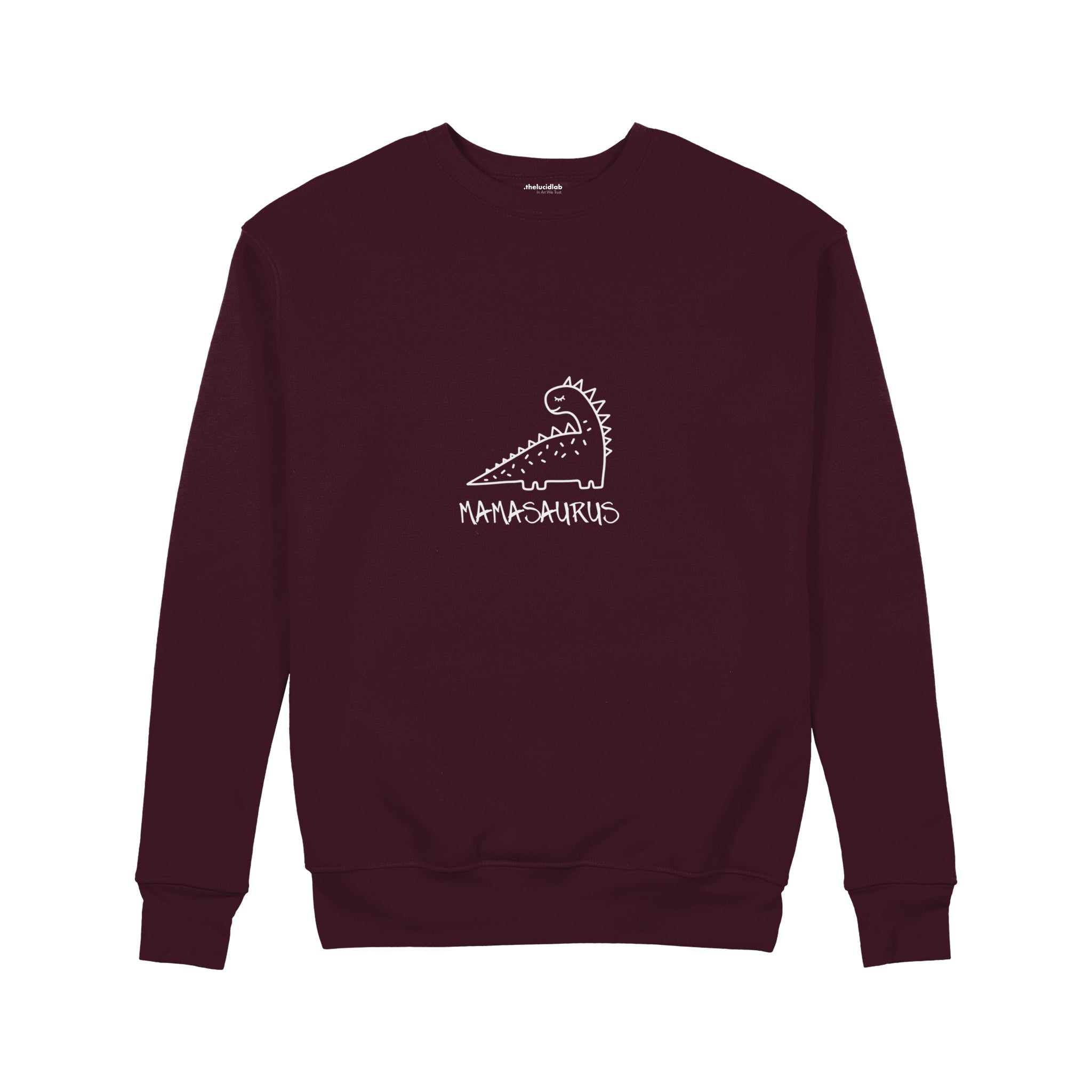 Mamasaurus Sweatshirt — Bordo — Ön