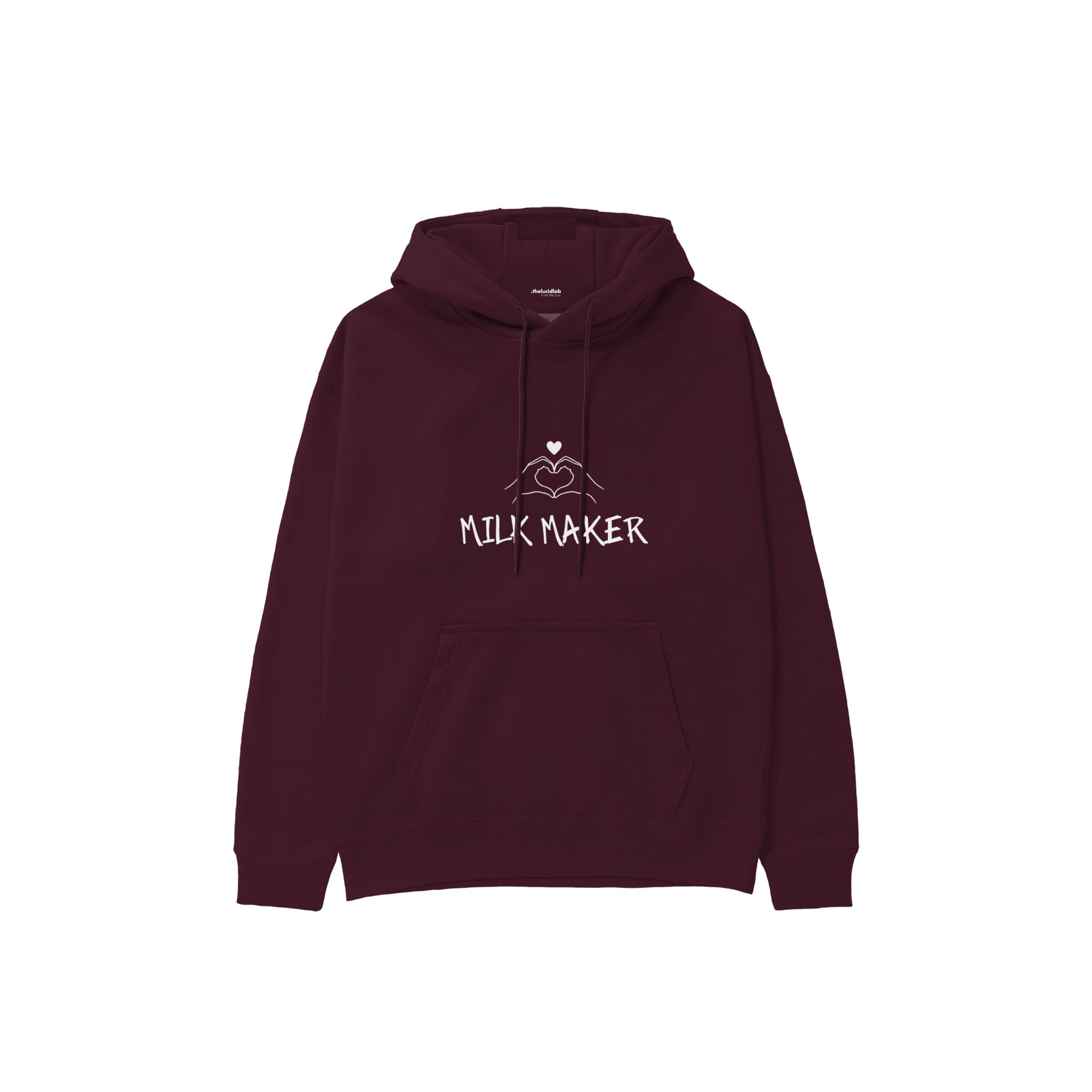 Milk Maker Hoodie — Bordo — Ön